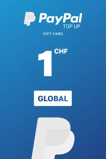 PayPal Instant Top Up 1 CHF Gift Card (Global) - Digital Key