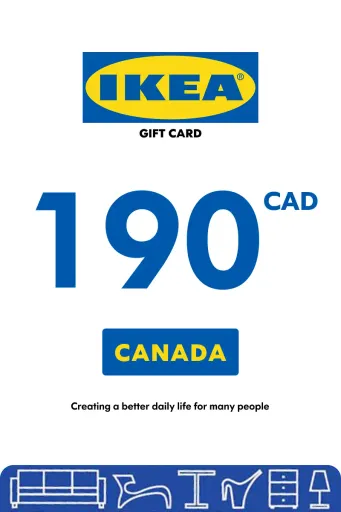 IKEA 190 CAD Gift Card (Canada) - Digital Key