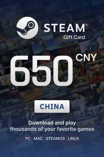Steam Wallet 650 CNY Gift Card (China) - Digital Key