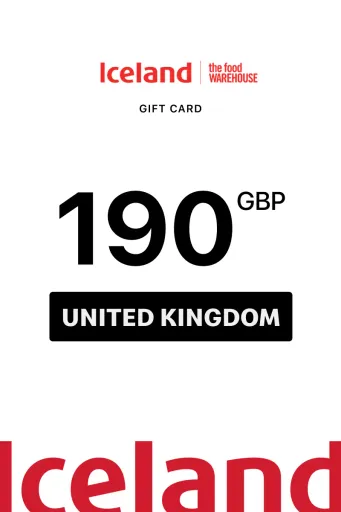 Iceland 190 GBP Gift Card (United Kingdom) - Digital Key