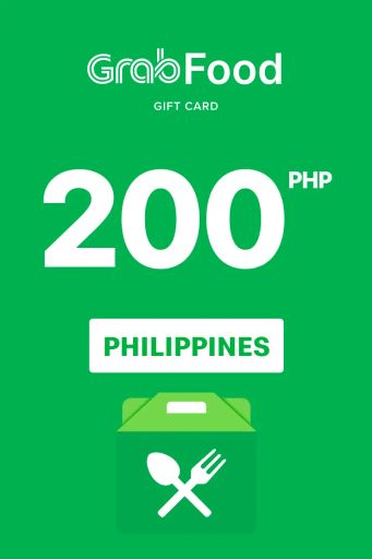 Grab Food 200 PHP Gift Card (Philippines) - Digital Key