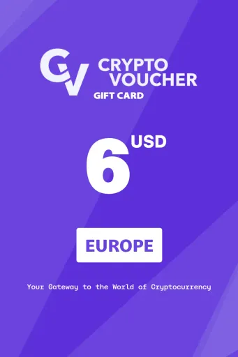 Crypto Voucher 6 USD Gift Card (Europe) - Digital Key