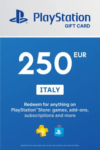 PlayStation Store 250 EUR Gift Card (Italy) - Digital Key