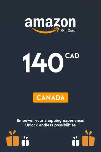 Amazon 140 CAD Gift Card (Canada) - Digital Key