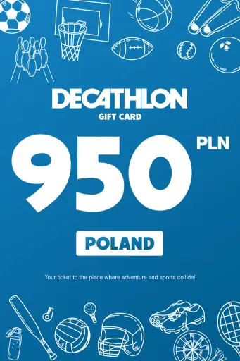 Decathlon 950 PLN Gift Card (Poland) - Digital Key