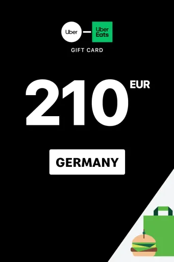 Uber & Uber Eats 210 EUR Gift Card (Germany) - Digital Key