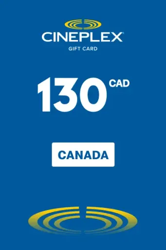 Cineplex 130 CAD Gift Card (Canada) - Digital Key