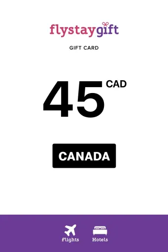 Flystay Gift 45 CAD Gift Card (Canada) - Digital Key