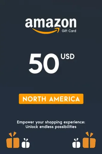 Amazon 50 USD Gift Card (North America) - Digital Key