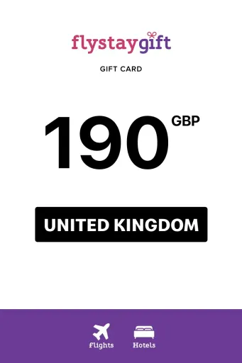 Flystay Gift 190 GBP Gift Card (United Kingdom) - Digital Key