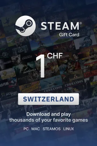 Steam Wallet 1 CHF Gift Card (Switzerland) - Digital key