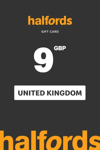 Halfords 9 GBP Gift Card (United Kingdom) - Digital Key
