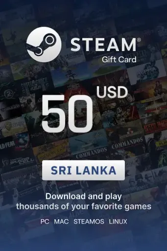Steam Wallet 50 USD Gift card (Sri Lanka) - Digital Key