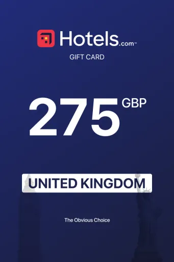 Hotels.com 275 GBP Gift Card (United Kingdom) - Digital Key