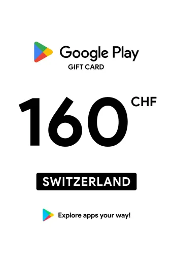 Google Play 160 CHF Gift Card (Switzerland) - Digital Key