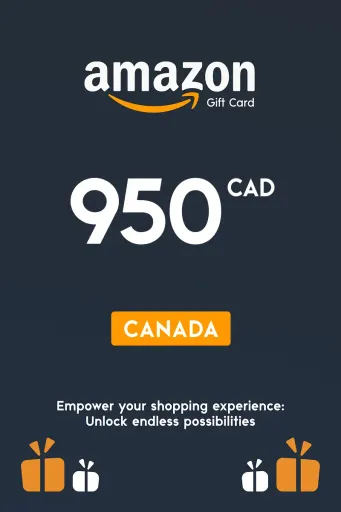 Amazon 950 CAD Gift Card (Canada) - Digital Key