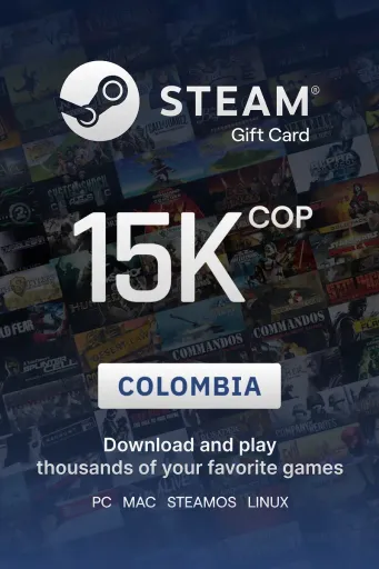 Steam Wallet 15000 COP Gift Card (Colombia) - Digital Key