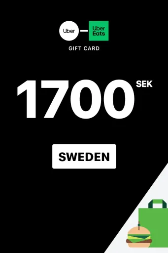 Uber & Uber Eats 1700 SEK Gift Card (Sweden) - Digital Key