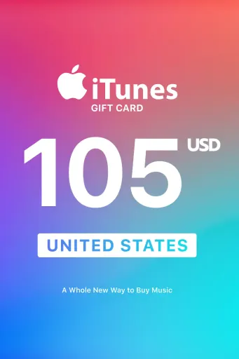 Apple iTunes 105 USD Gift Card (United States) - Digital Key