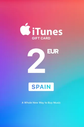 Apple iTunes 2 EUR Gift Card (Spain) - Digital Key