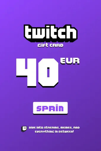 Twitch 40 EUR Gift Card (Spain) - Digital Key