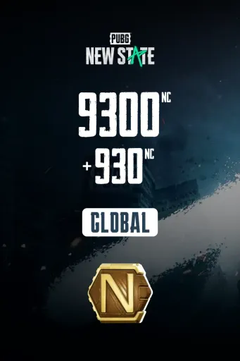 PUBG New State 9,300 NC + 930 Bonus (Global) - Digital Key