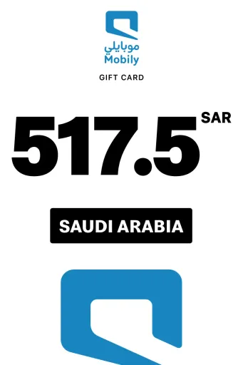 Mobily Card 517.50 SAR Gift Card (Saudi Arabia) - Digital Key