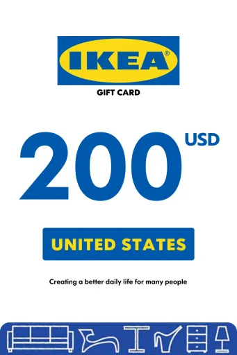 IKEA 200 USD Gift Card (United States) - Digital Key