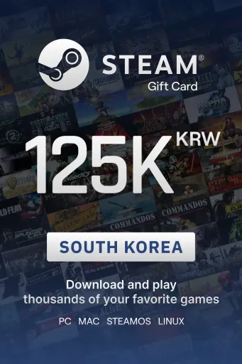 Steam Wallet 125000 KRW Gift Card (South Korea) - Digital Key