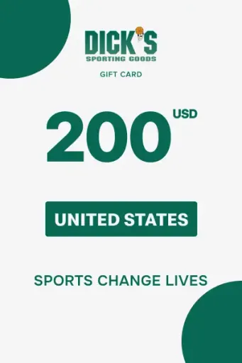 Dick's Sporting Goods 200 USD Gift Card (United States) - Digital Key
