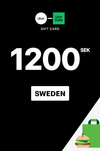 Uber & Uber Eats 1200 SEK Gift Card (Sweden) - Digital Key