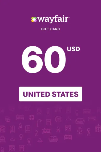 Wayfair 60 USD Gift Card (United States) - Digital Key