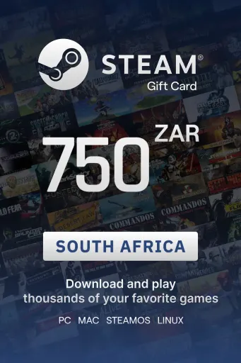 Steam Wallet 750 ZAR Gift Card (South Africa) - Digital Key