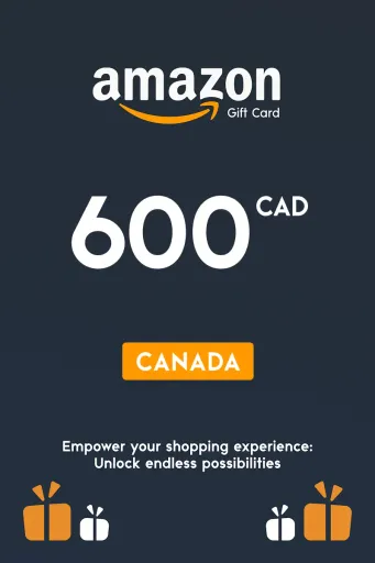 Amazon 600 CAD Gift Card (Canada) - Digital Key