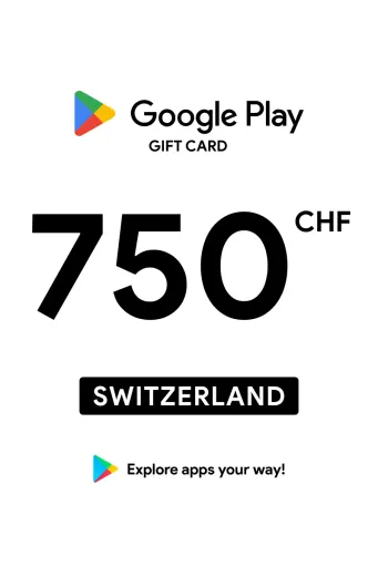 Google Play 750 CHF Gift Card (Switzerland) - Digital Key