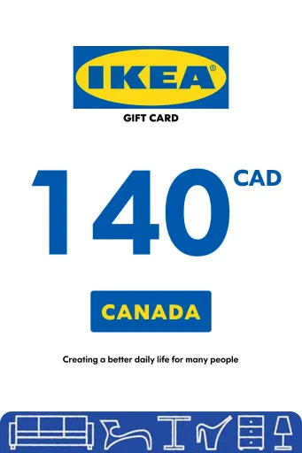 IKEA 140 CAD Gift Card (Canada) - Digital Key