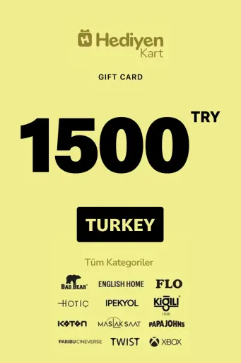 Hediyen Kart -All Access 1500 TRY Gift Card (Turkey) - Digital Key