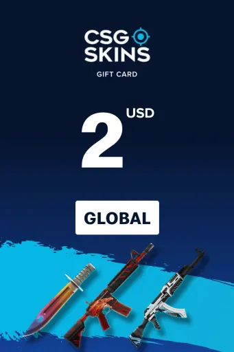 CSGO-Skins 2 USD Gift Card (Global) - Digital Key