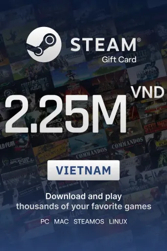 Steam Wallet 2250000 VND Gift Card (Vietnam) - Digital Key