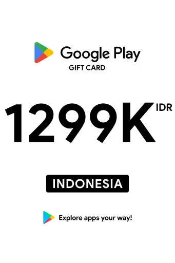 Google Play 1299000 IDR Gift Card (Indonesia) - Digital Key