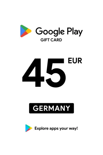 Google Play 45 EUR Gift Card (Germany) - Digital Key