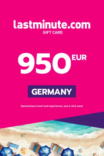 lastminute.com 950 EUR Gift Card (Germany) - Digital Key
