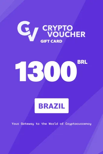 Crypto Voucher 1300 BRL Gift Card (Brazil) - Digital Key
