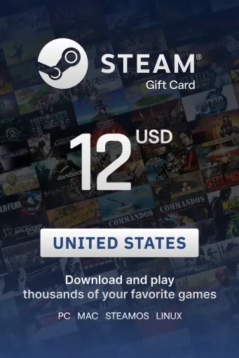 Steam Wallet 12 USD Gift Card (United States) - Digital Key