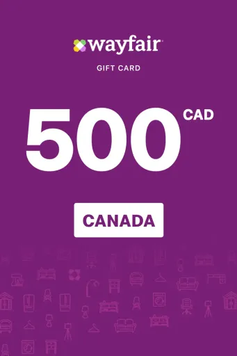 Wayfair 500 CAD Gift Card (Canada) - Digital Key