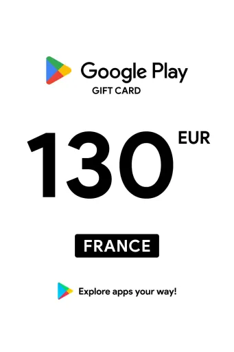 Google Play 130 EUR Gift Card (France) - Digital Key