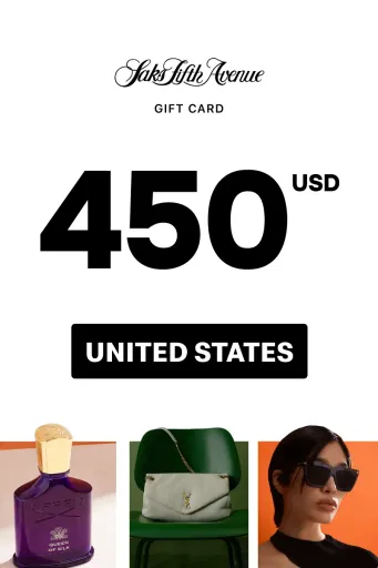 Saks Fifth Avenue 450 USD Gift Card (United States) - Digital Key