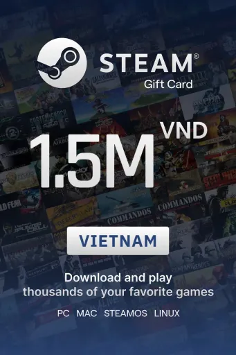 Steam Wallet 1500000 VND Gift Card (Vietnam) - Digital Key