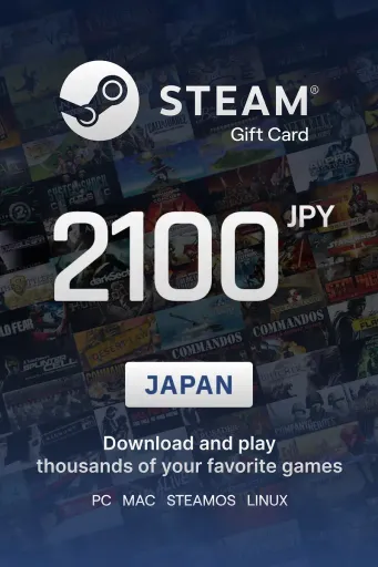 Steam Wallet 2100 JPY Gift Card (Japan) - Digital Key