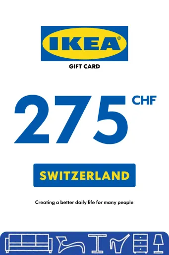 IKEA 275 CHF Gift Card (Switzerland) - Digital Key
